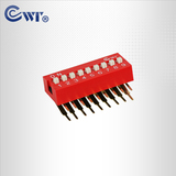 DA系列撥碼開關 &nbsp;2.54間距 &nbsp;9位 &nbsp;直角型