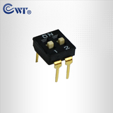 DI系列撥碼開關 &nbsp;2.54間距 &nbsp;2位 &nbsp;平撥