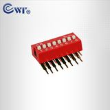 DA系列撥碼開關 &nbsp;2.54間距 &nbsp;8位 &nbsp;直角型