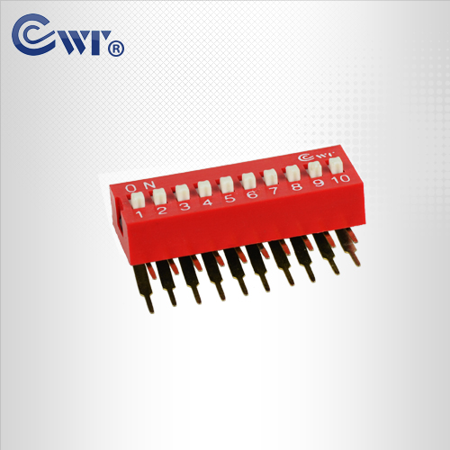 DA系列撥碼開關  2.54間距  10位  直角型