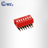 DA系列撥碼開關 &nbsp;2.54間距 &nbsp;7位 &nbsp;直角型